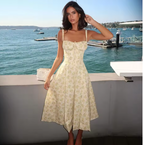 Floral Spaghetti Strap Midi Dress