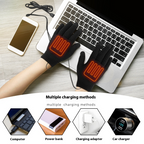 USB Heated Knitted Thermal Gloves