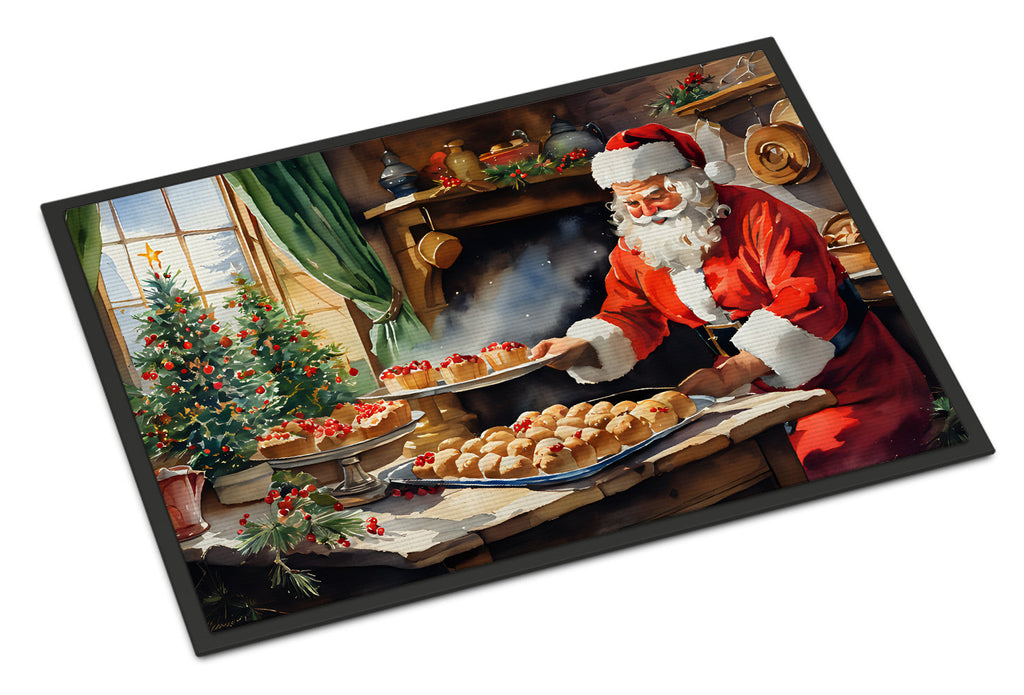 Cookies with Santa Claus Doormat
