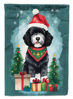 Portuguese Water Dog Christmas Garden Flag