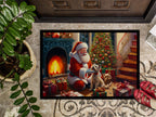 Cairn Terrier and Santa Claus Doormat