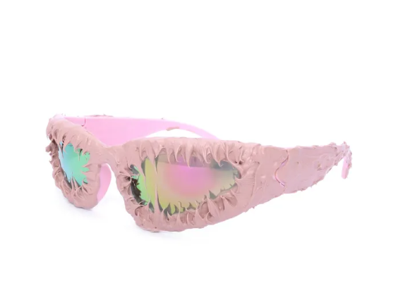 Spiked Punk Wraparound Novelty Sunglasses