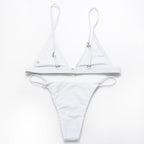 2018 Women's Solid Color Two-Piece Bikini Set
