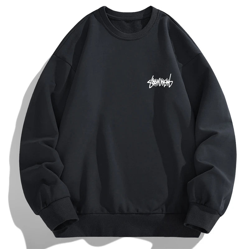 Men's Long Sleeve Round Neck Sweater Underlay T-Shirt | Streetwear