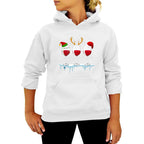 Christmas Red Wine Print Hoodie for Women | Streetwear