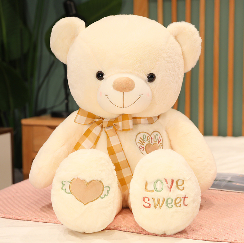 Plush Teddy Bear with Scarf - Customizable Gift | Home Decor