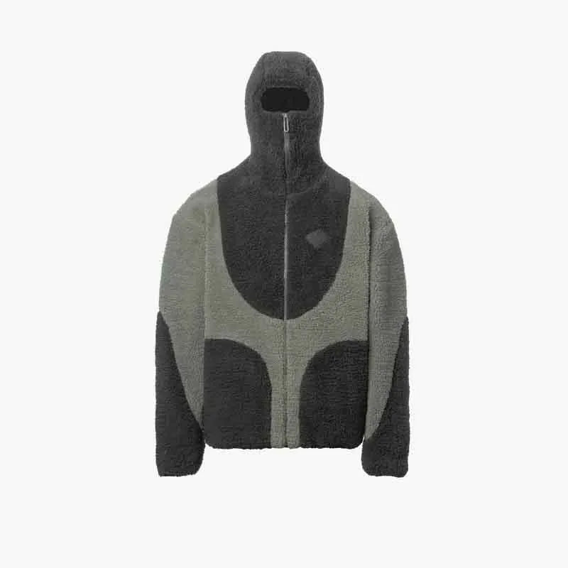 Zipper Letter Embroidery Warm Sweater