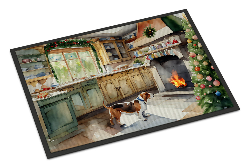 Basset Hound Christmas Cookies Doormat