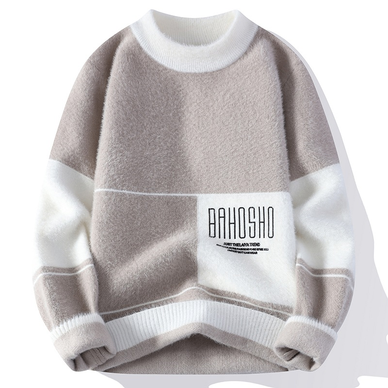 Men's Loose Thick Half Turtleneck Sweater
