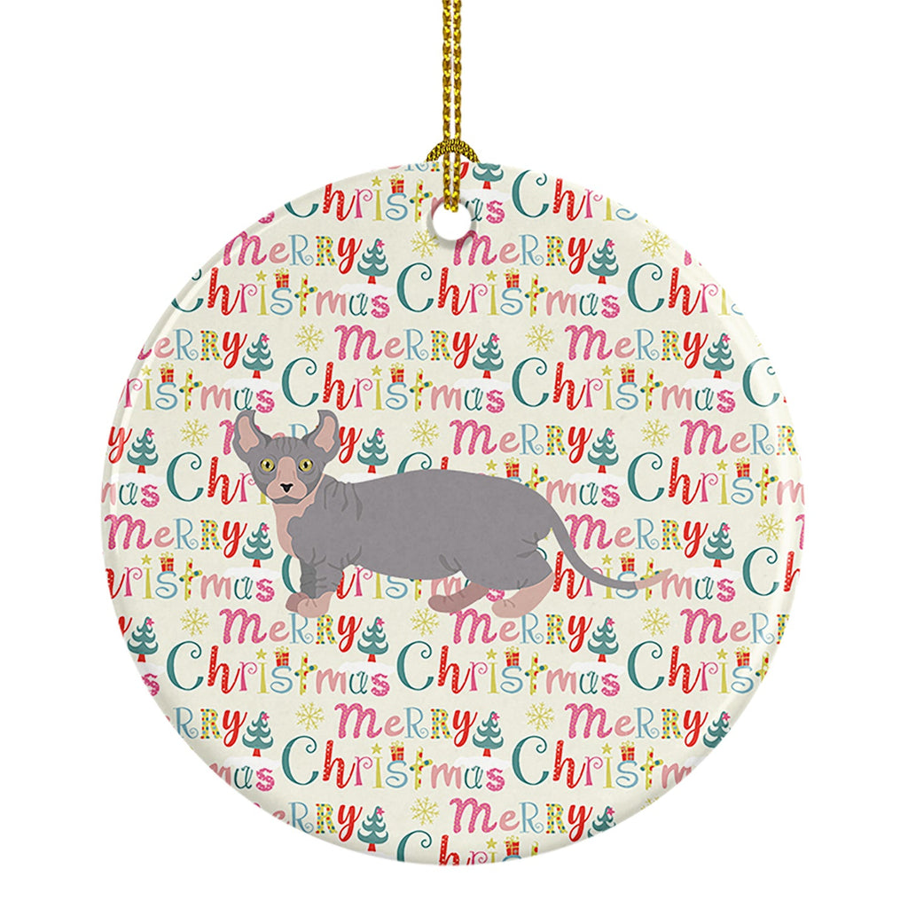 Dwelf #4 Cat Christmas Ceramic Ornament