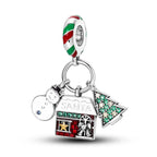 Christmas Theme Pendant Copper Plating Silver