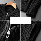 Men's Plus Size Striped Knitted Cardigan Jacket M-4XL