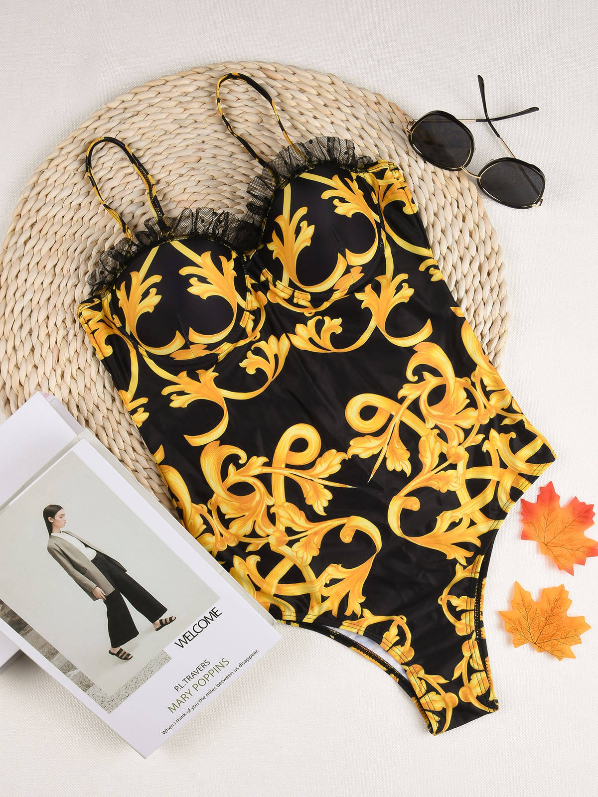 2021 Lace One-Piece Swimsuit for Women C3112