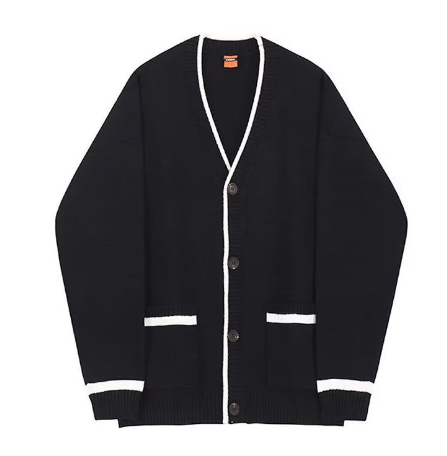 Men's Loose Knit Sweater Coat