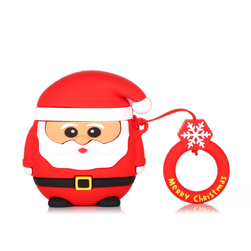 Christmas AirPods Case - Santa Reindeer Silicone Cover | Protective Cover