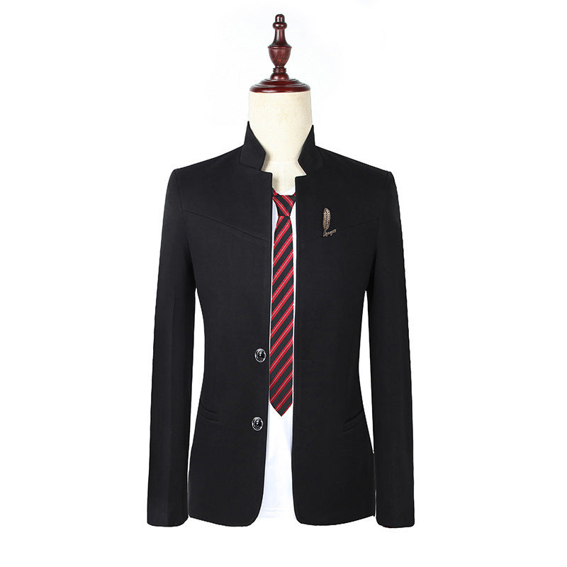 Men's Casual Slim Fit Solid Color Top Coat