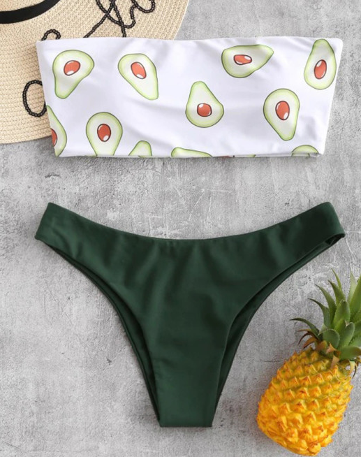 2021 New Women's Avocado Bikini Set for Wholesale