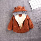 Cotton Quilted Jacket for Baby Girls (Plus Fleece)