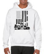 USA Trucker, Son, Hero, CEO Men’s Hoodie | Streetwear