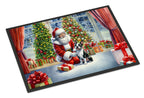 Boston Terrier and Santa Claus Doormat