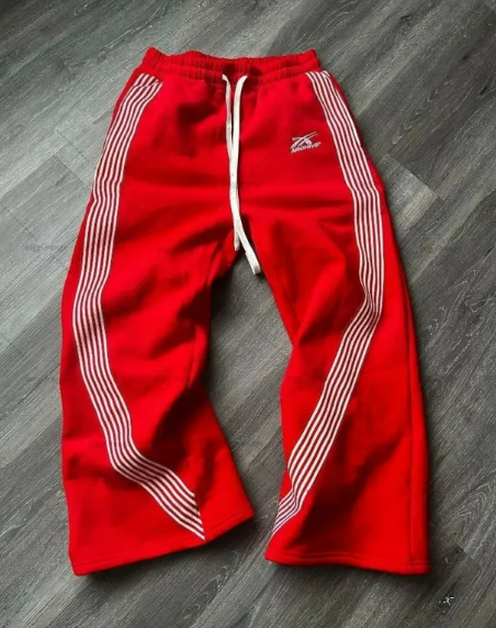 Striped Fleece Lined Pants