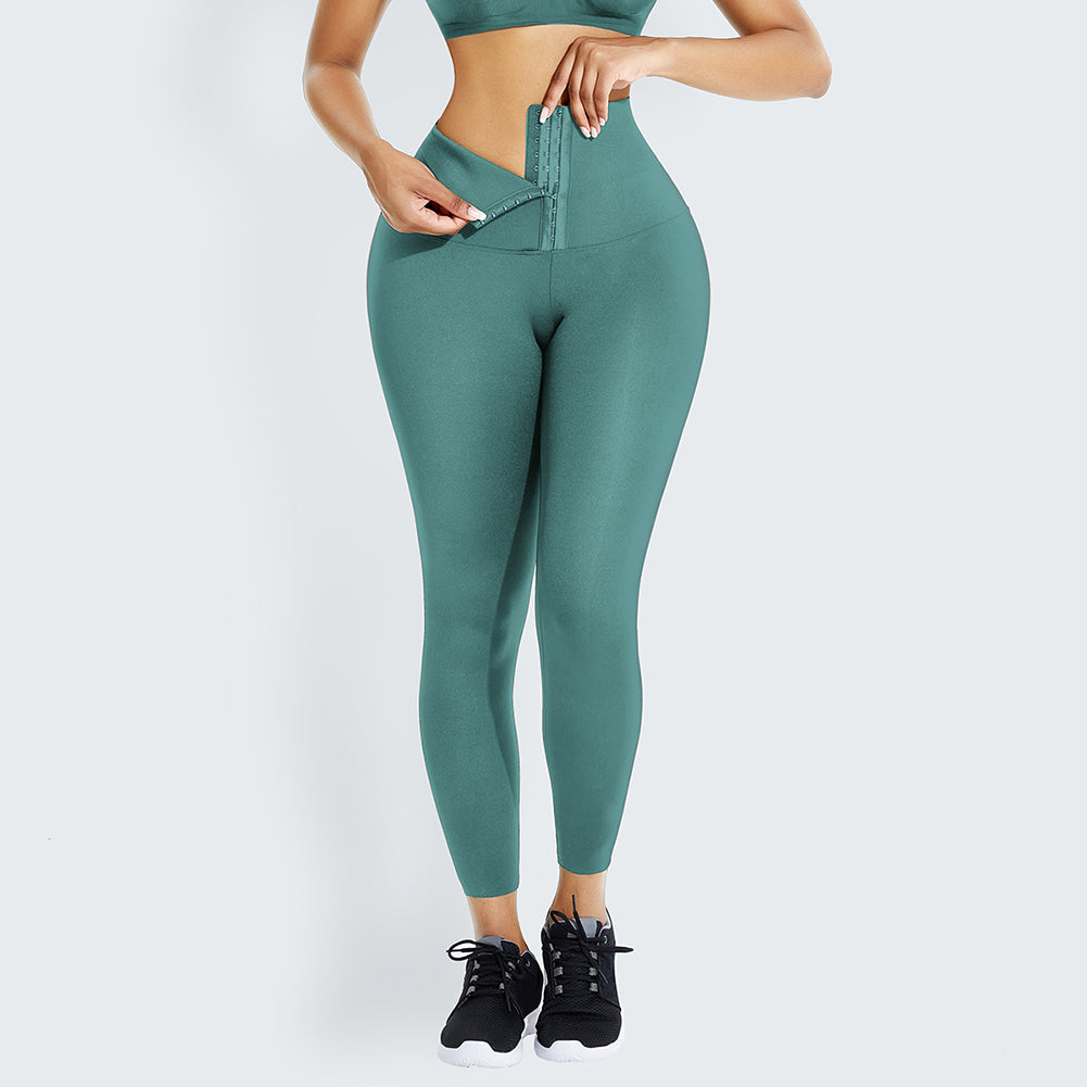 Double Breasted Yoga Corset Leggings for Women