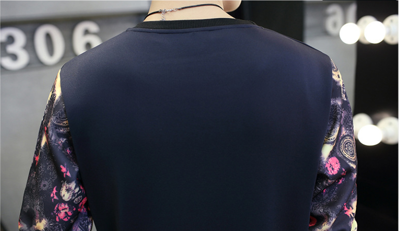 Fleece Hoodie with Reindeer Print and Embroidery | Streetwear
