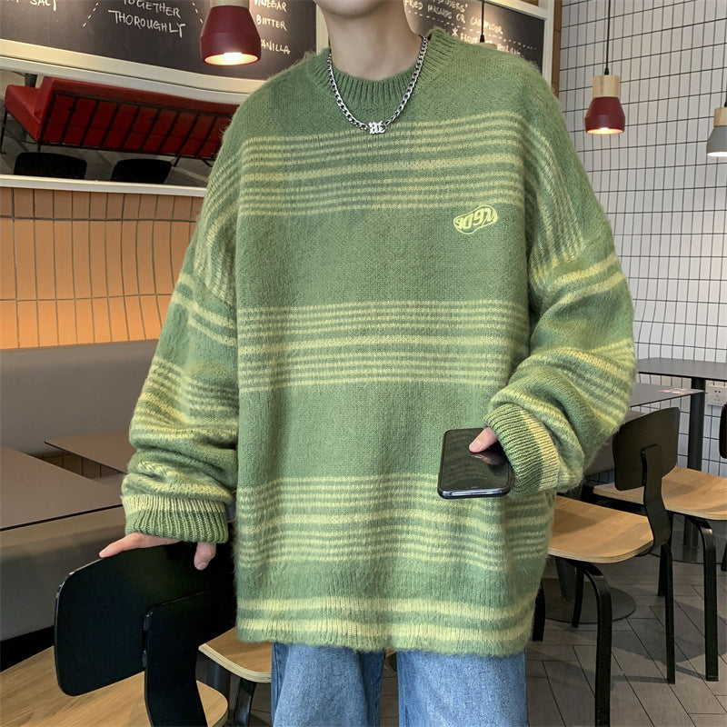 Men's Retro Minimalist Striped Sweater