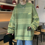 Men's Retro Minimalist Striped Sweater