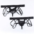 Fashionable Low Waist Double-Thong Hip-Lifting Pants