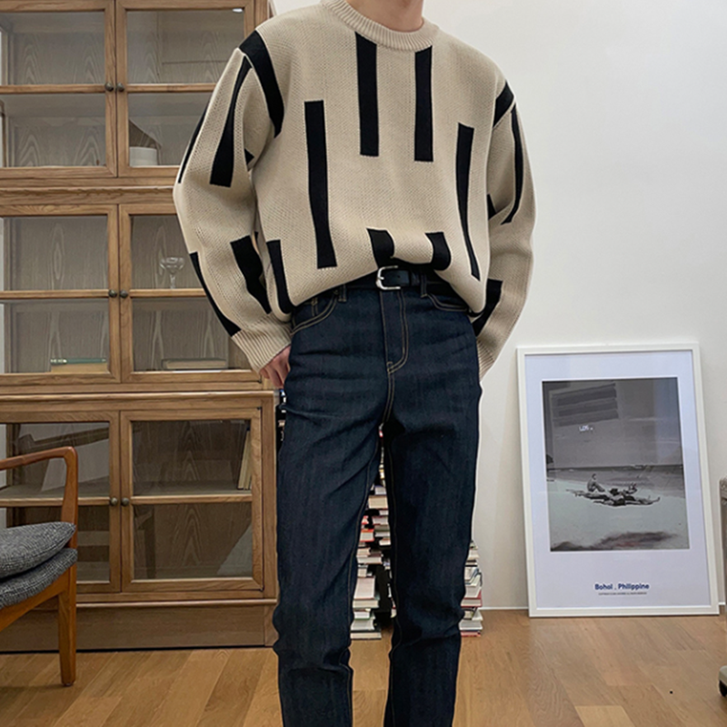 Retro Japanese Casual Men's Lazy Sweater