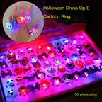 LED Glowing Pumpkin Ring for Halloween and Christmas