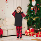 2024 Christmas Family Matching Pajama Set in Solid Check