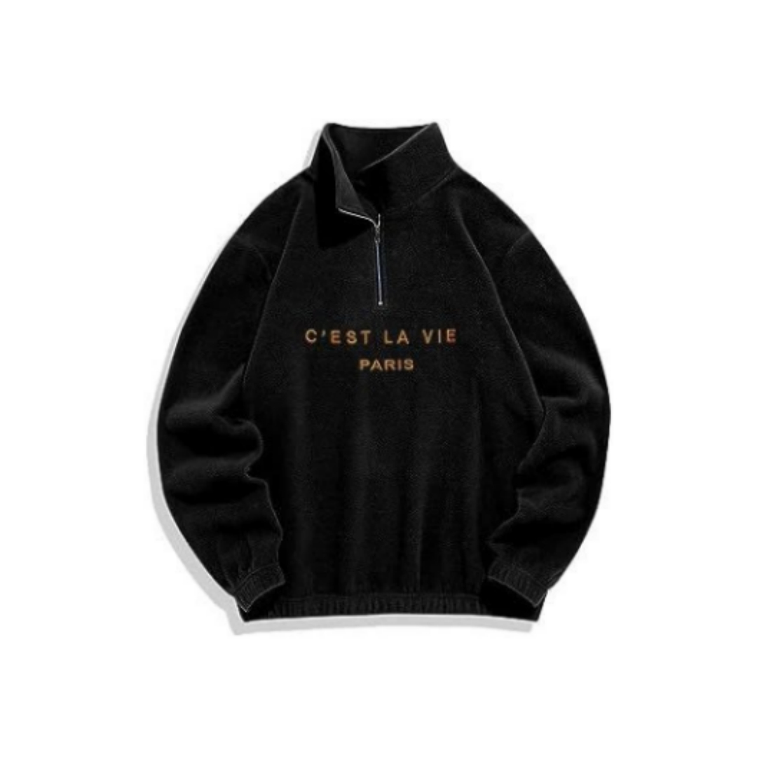Unisex Fleece Turtleneck Hoodie | Streetwear