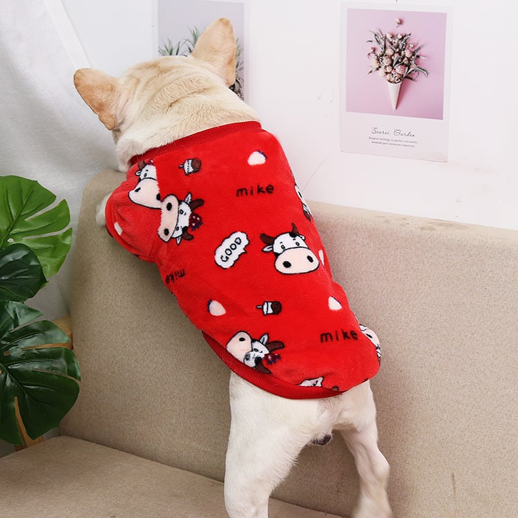 Puppy Autumn Winter Warm Pajamas Jacket for Pets