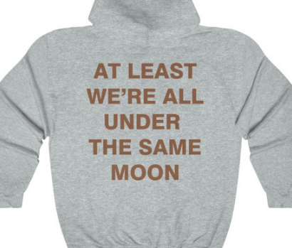 Casual Long Sleeve Hooded Sweater with Letter Print
