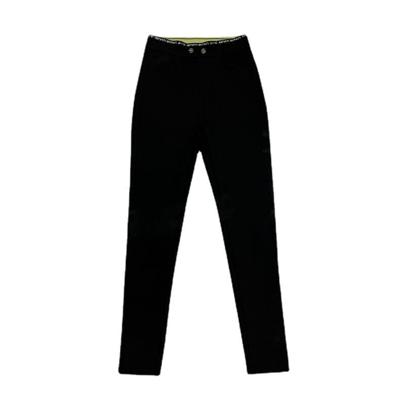 Fleece-Lined Leggings for Women's Fall and Winter Wear