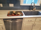 Redbone Coonhound Cozy Christmas Dish Drying Mat
