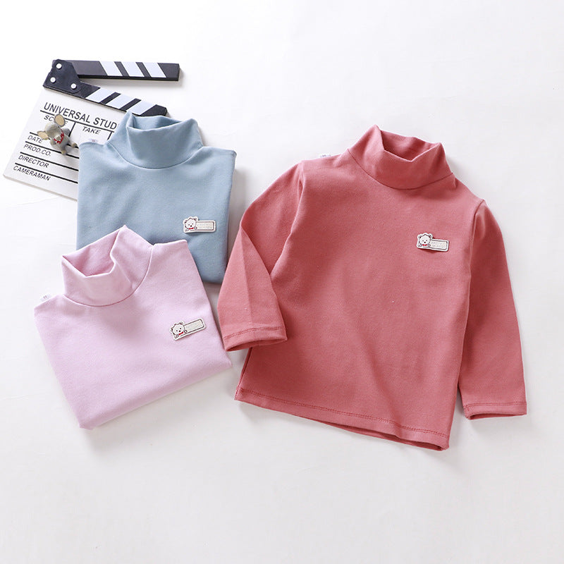 Half High Collar Kids' Base Layer Shirt