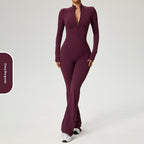 Zip-Up Long Sleeve Yoga Bodysuit