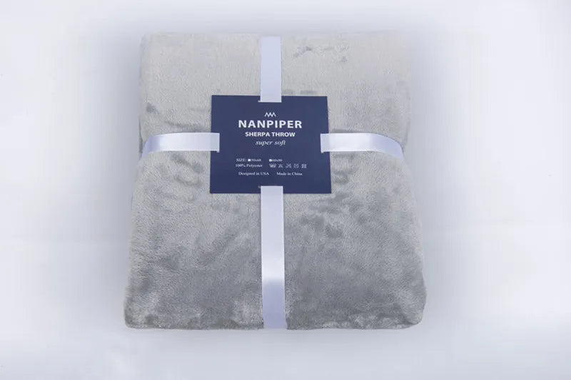 Elegant Double-Sided Flannel Blanket