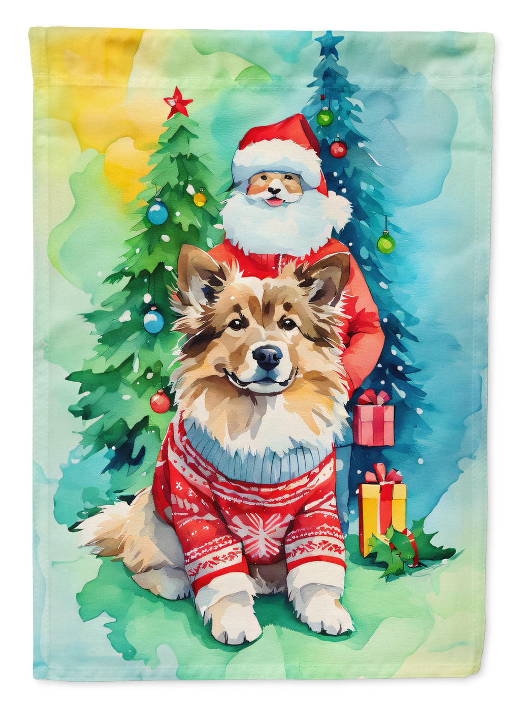 Finnish Lapphund Christmas Garden Flag