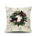 Christmas Bar Decor Linen Pillow Cover for New Year