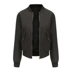 Women's Baseball Bomber Jacket for Spring & Autumn