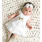 Summer Style Girls' Sleeveless Bow Dress Set