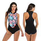 Onihua Sleeveless One-Piece Surfing Swimsuit