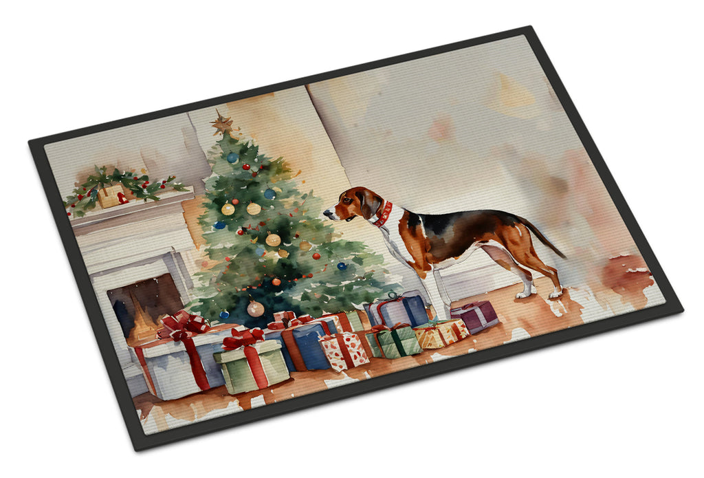 American English Coonhound Cozy Christmas Doormat