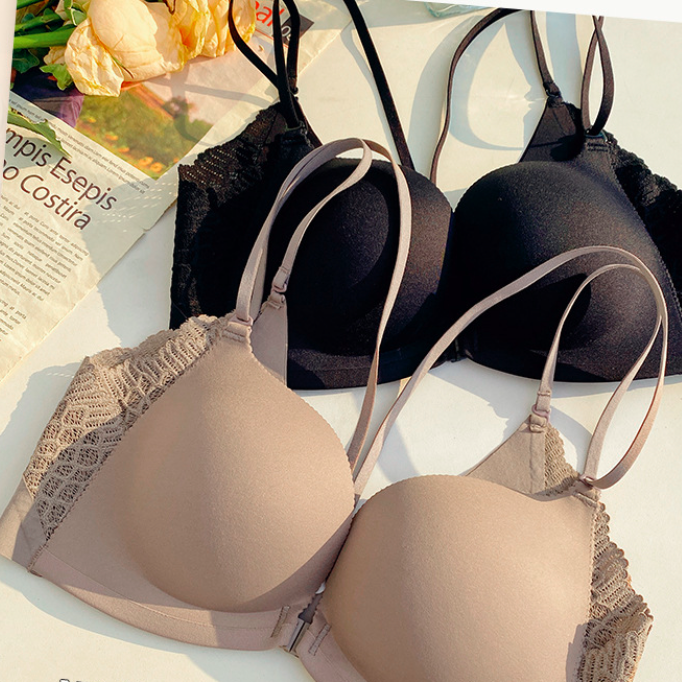 Women's Beauty Back Underwear Set with Front Buckle