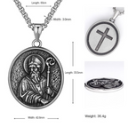 Titanium Steel Sacred Heart Jesus Pendant Necklace