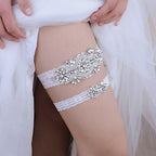 Handmade Lace Wedding Garter with Sexy Leg Loops